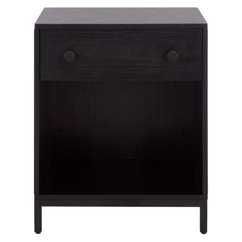 SEI Furniture Himalay 1-Drawer 1-Shelf Nightstand - Black