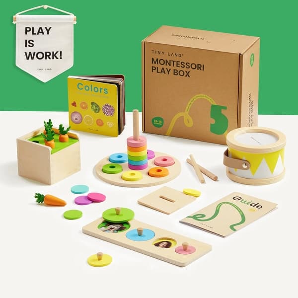 slide 2 of 11, Tiny Land® Montessori Toys Set for Toddlers (13-15 month) Toddler