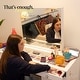 preview thumbnail 17 of 26, Boahaus Elara Extra-Large Vanity Desk with 11 Drawers – Smart LED Mirror & Speakers, Hollywood Lights, or Standard Mirror