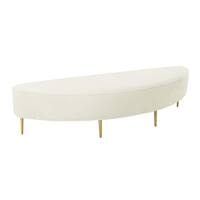 Cream Glam Benches - Bed Bath & Beyond