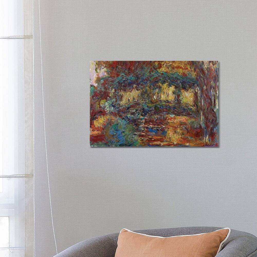 iCanvas "The Japanese Bridge, c.1923-25 " by Claude Monet Canvas Print