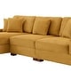 preview thumbnail 133 of 132, 118" W Corduroy L-shape Modular Sectional Sofa with Pillows