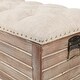 preview thumbnail 9 of 10, 47.4-Inch Wide Upholstered Wood Storage Bench - 20.25in. H x 47.38in. W x 15.81in. D