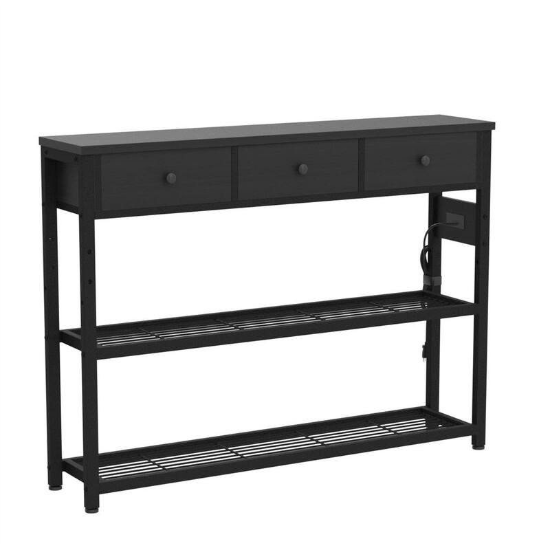 47'' Entryway Table with Outlets and USB Ports - 11.8"D x 47.2"W x 31.8"H