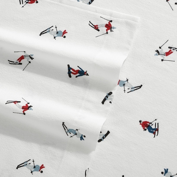 Eddie Bauer 100% Cotton Flannel-Novelty Prints-Sheet & Pillowcase Set
