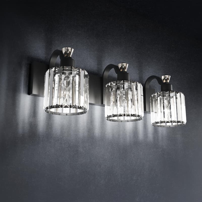 Modern Crystal Bathroom Vanity Lights Black Bathroom Light Fixtures Crystal Vanity Shower Lights Over Mirror