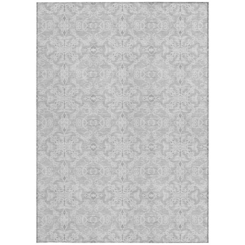 HomeRoots Medallion Transitional Rectangle Outdoor Rug