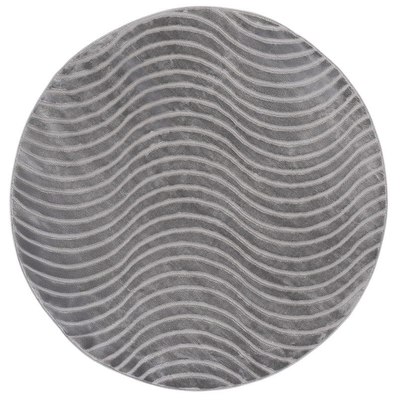 SAFAVIEH Saylor Madalina Modern Rug - 6'3" Round - Grey