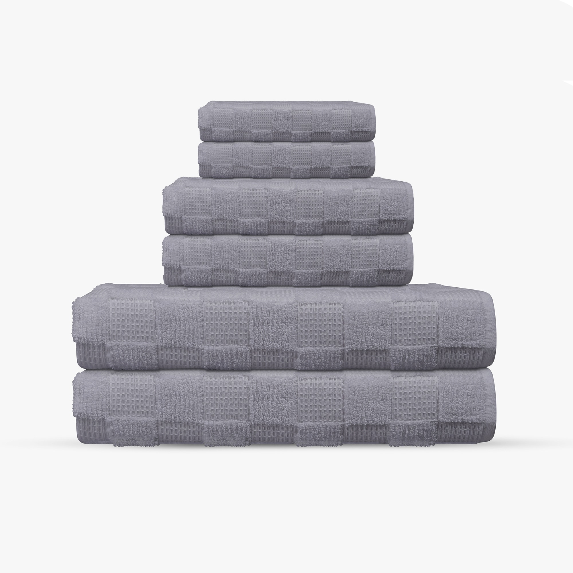 Waffle Terry 6 pcs Turkish Towels Set