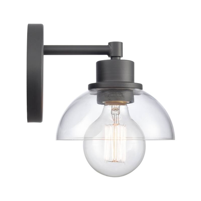 Elk Home Julian Brushed Gold With Glass Shade 2 Light Vanity Light