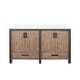preview thumbnail 12 of 23, Ziva Bath Vanity and White Quartz Top Rustic Barnwood - 60 Inch
