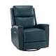 preview thumbnail 29 of 111, Fiacro 30.31" Genuine Leather Wingback Swivel Rocker Recliner with Nailhead Trim