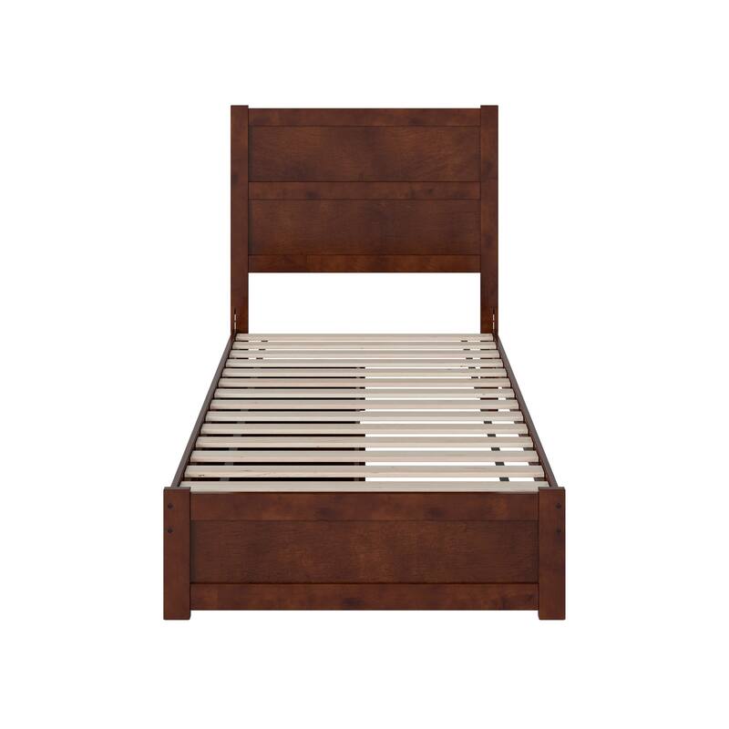 Aveline Wood Platform Bed with Matching Footboard & Storage Drawers