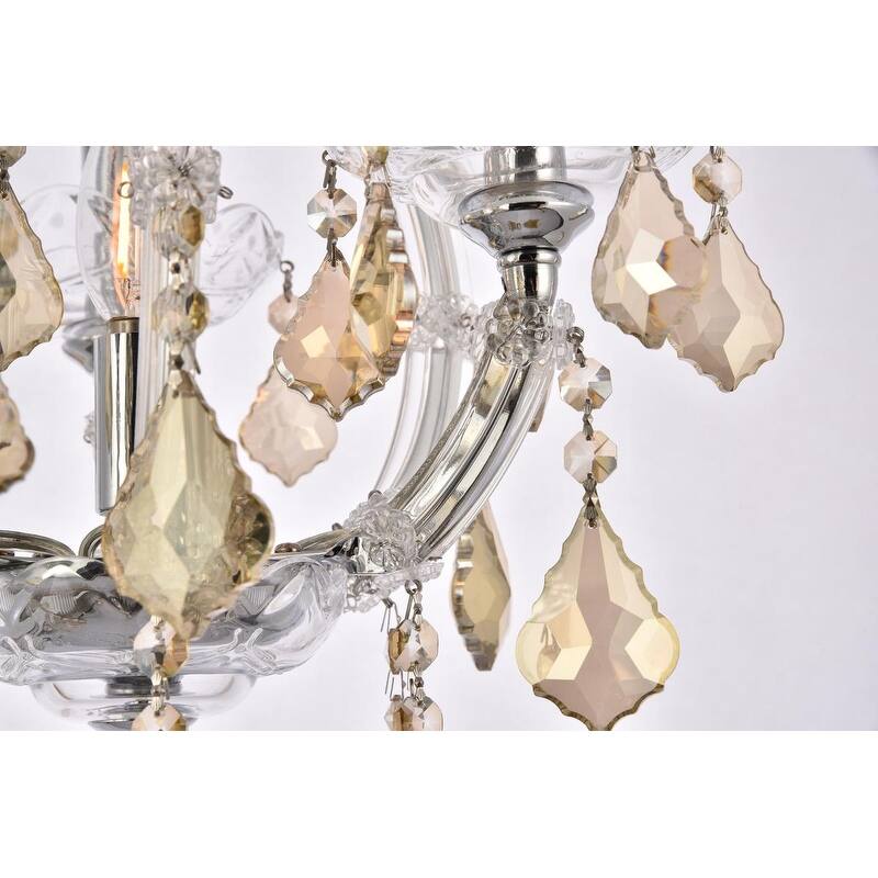 Fleur Illumination Collection Pendant D:12in H:22in Lt:4 Chrome Finish