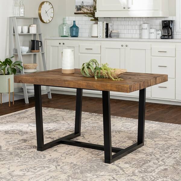Shop Carbon Loft 52 Inch Distressed Wood Dining Table On Sale Overstock 28274681 Reclaimed Barnwood