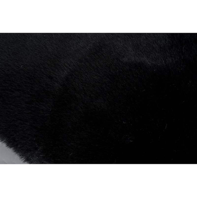 Faux Rabbit Collection Solid Square Pillow - (20" x 20")