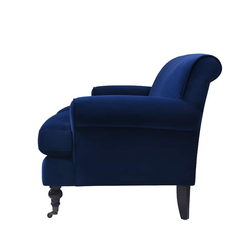 Alana Lawson 88 Inch Living Room Sofa – Three Cushion Couch with Rolled Arms and Tight Back – Minimal Assembly Required