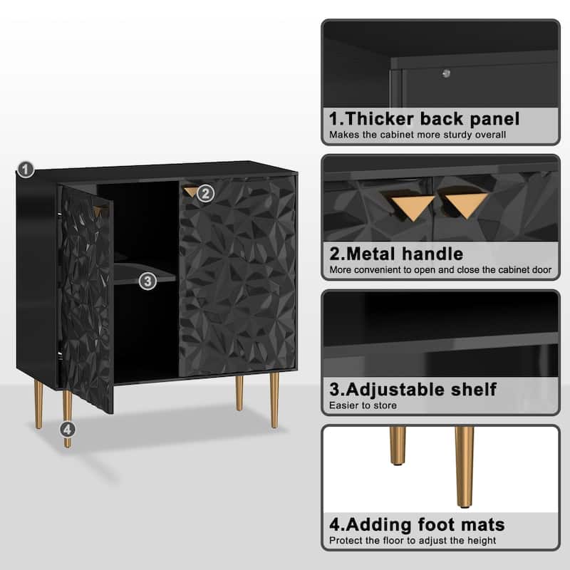 2 Door White Locker Accent Cabinet
