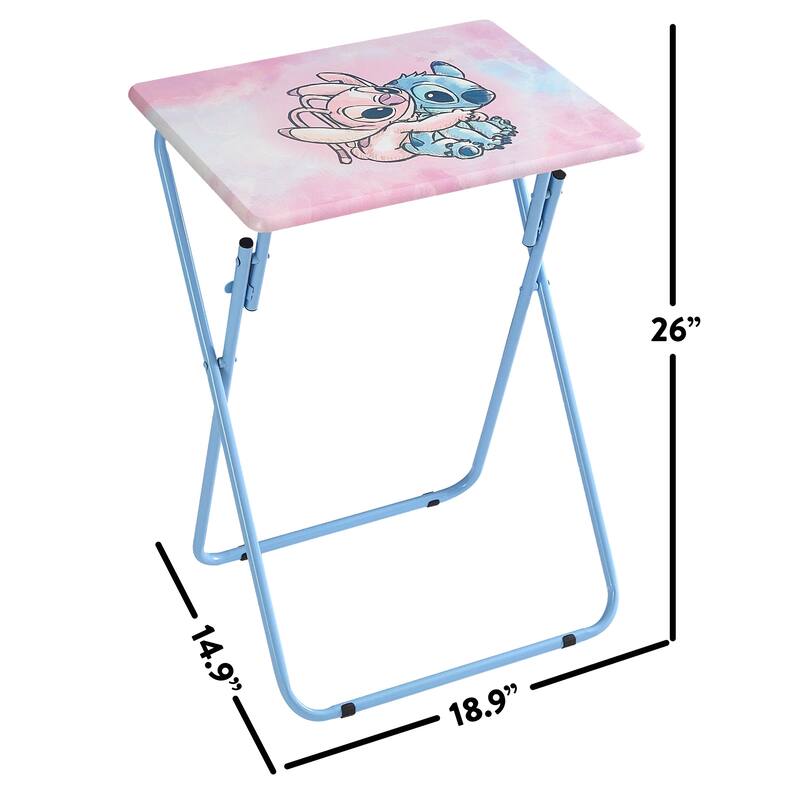 Disney Stitch Folding Tray Table,Portable Snack Laptop Table