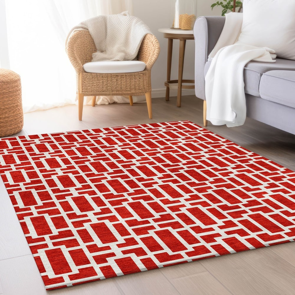 Premium Washable Super Soft Modern Geo Mayfield Rug