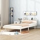 preview thumbnail 9 of 7, Twin Solid Wood Bedframe, Twin Size Wooden Platform Bed Frame for Kids
