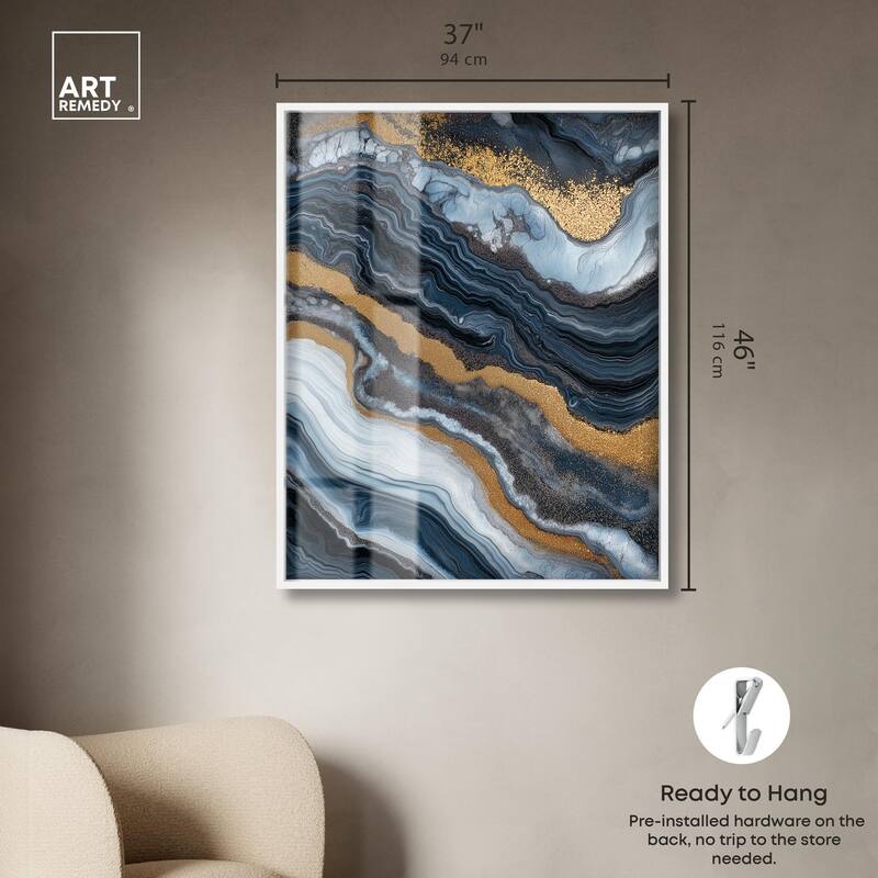 Acrylic Flow I Shadowbox by Art Remedy