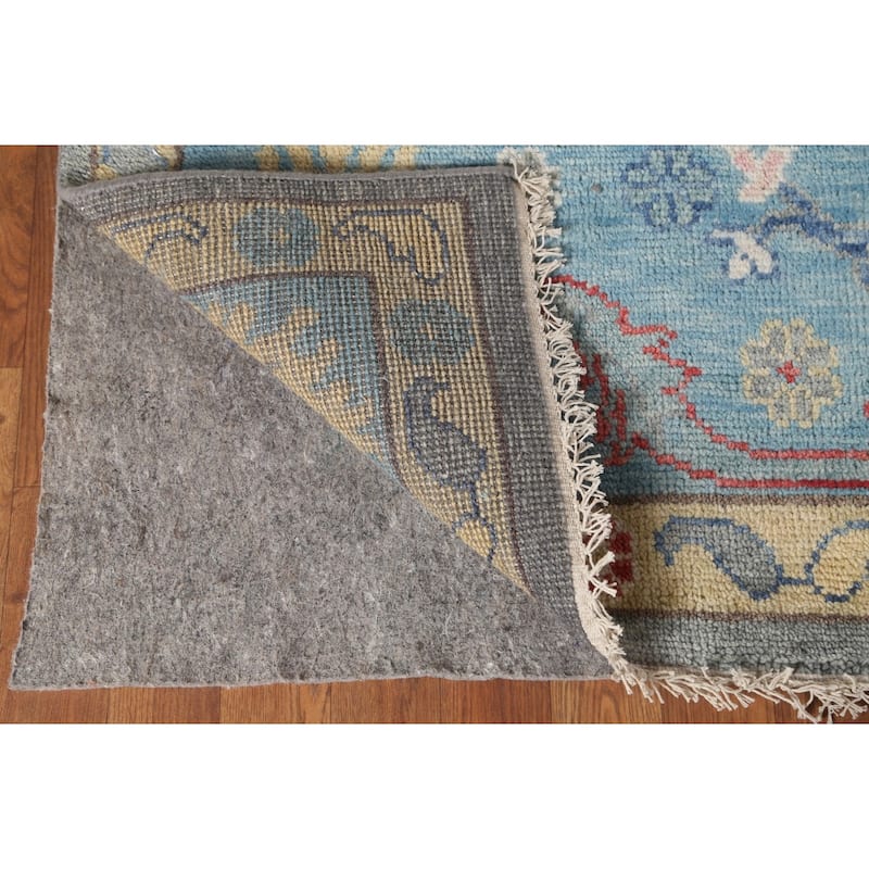 Gray & Blue Oushak Oriental Area Rug Handmade Wool Carpet - 8'11"x 11'8"