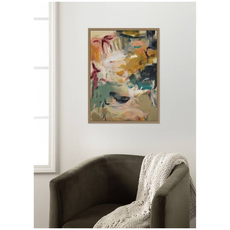 Kate and Laurel Painted Storm No. 2 by Amy Lighthall Framed Canvas Wall Art Print