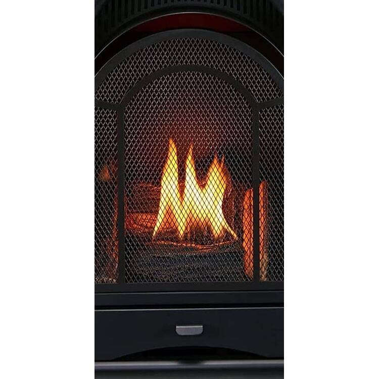 ProCom Dual Fuel Vent Free Gas Fireplace System - 15,000 BTU, T-Stat Control, AppleSpice Finish - Model# PCS150T-3AS