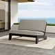 preview thumbnail 101 of 136, Outdoor Teak Wood Waterproof Armless Chair Loveseat with Cushions