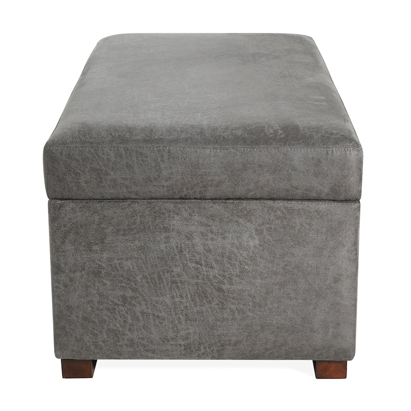 Christopher Knight Home- Aurelius Rectangle Chenille Storage Ottoman
