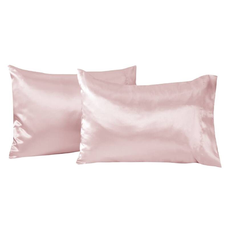 Great Bay Home 2-Pack Sateen Silk Pillowcase