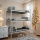preview thumbnail 2 of 18, Heavy-Duty Steel Triple Bunk Bed, Durable & Easy Assembly, Twin Size