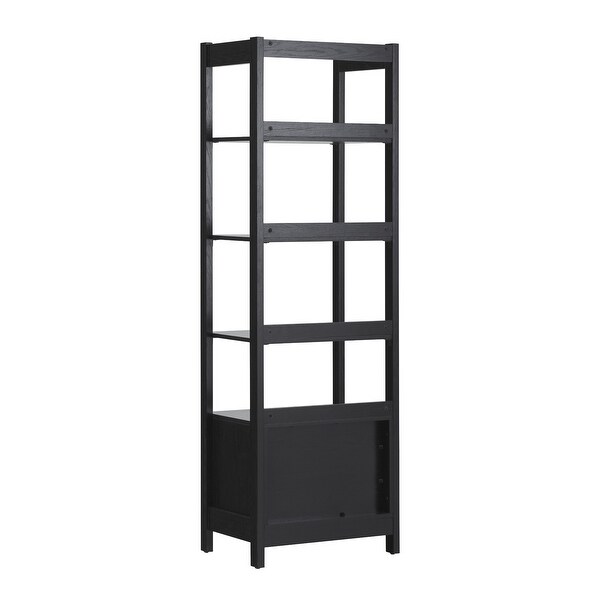 Transitional Bookshelf with Drawer on Bottom with Open Shelves