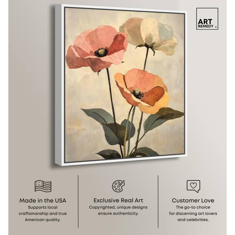 Blush and Ochre I Canvas by Art Remedy