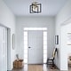 preview thumbnail 9 of 7, Mid-Century Modern Vintage 4-light Sputnik Geometric Semi Flush Mount - 17.72"W x 14.41"H