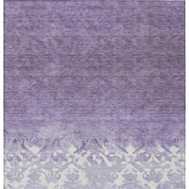 HomeRoots Damask Transitional Rectangle Outdoor Rug