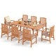 preview thumbnail 22 of 39, MAISON ARTS Outdoor 7/9-Piece Solid Acacia Wood Dining Set, Expandable Dining Table and 6/8 Wood Dining Chairs