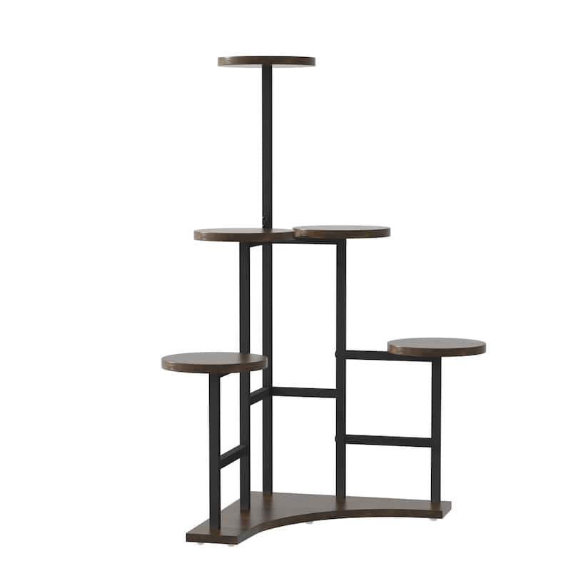 Tall Multiple Potted Corner Plant Stand Holder