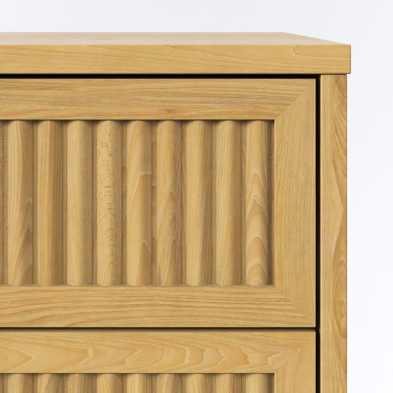 Middlebrook Designs Transitional Solid Wood 6-Drawer Dresser - Natural Pine