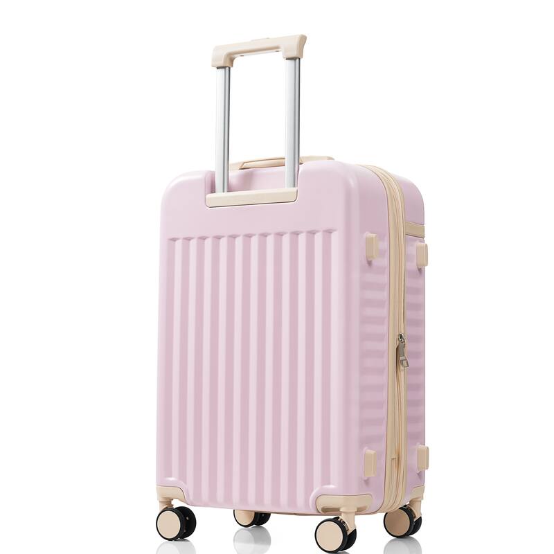 Luggage Set of Three, ABS Hard Shell Luggage with Spinner Wheels