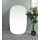 preview thumbnail 9 of 9, Elegant Lighting MR2B3660 Brynn 36" W x 60" H Oval Framed Bathroom