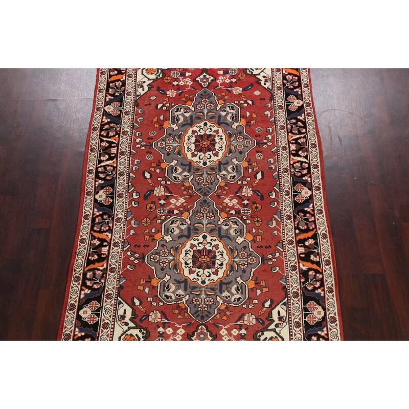 Vegetable Dye Bakhtiari Persian Area Rug Handmade Wool Carpet - 5'2" x 9'11"