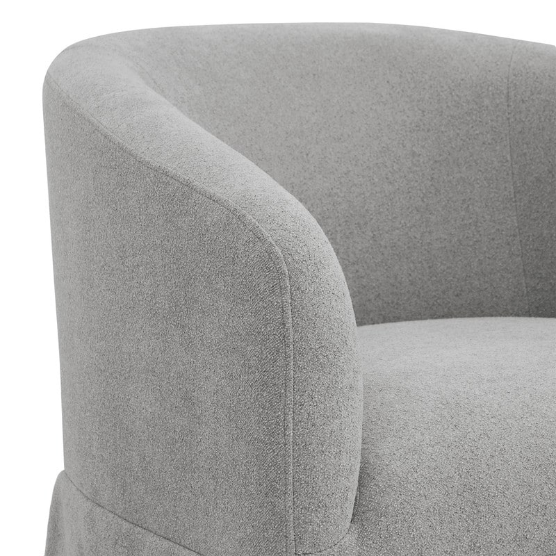 Luke Faux Slipcovered Swivel Accent Chairs for Living Room