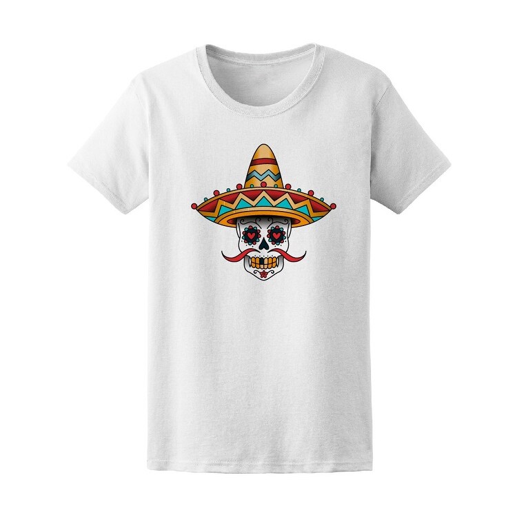 Shop Mexican Sugar Skull In Sombrero Tee Men S Image By