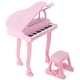 preview thumbnail 6 of 5, Kids Piano Keyboard Toy Musical Instrument w/ Stool & Microphone Pink