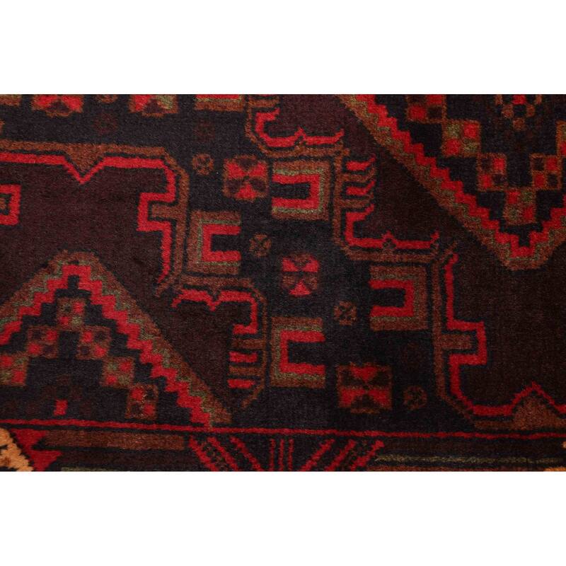 ECARPETGALLERY Hand-knotted Teimani Dark Brown Wool Rug - 3'7 x 6'3