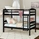 preview thumbnail 1 of 13, Walker Edison Solid Wood Twin Convertible Bunk Bed - Black Black