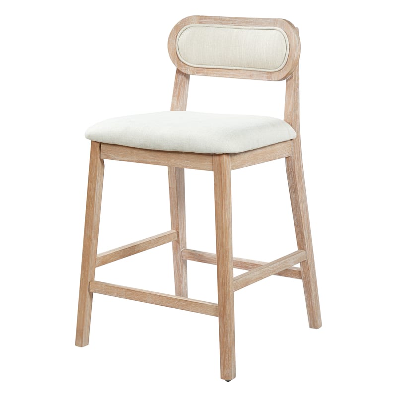 Christopher Knight Home - Kavo Modern Counter Height Bar Stools with Padded Seat & Adjustable Foot Glides