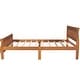 preview thumbnail 22 of 23, Classic Sleigh Bed Queen Size Platform Bed with Curved Headboar and Footboard, Solid Pine Wood Panel Bed Frame with Slat Support